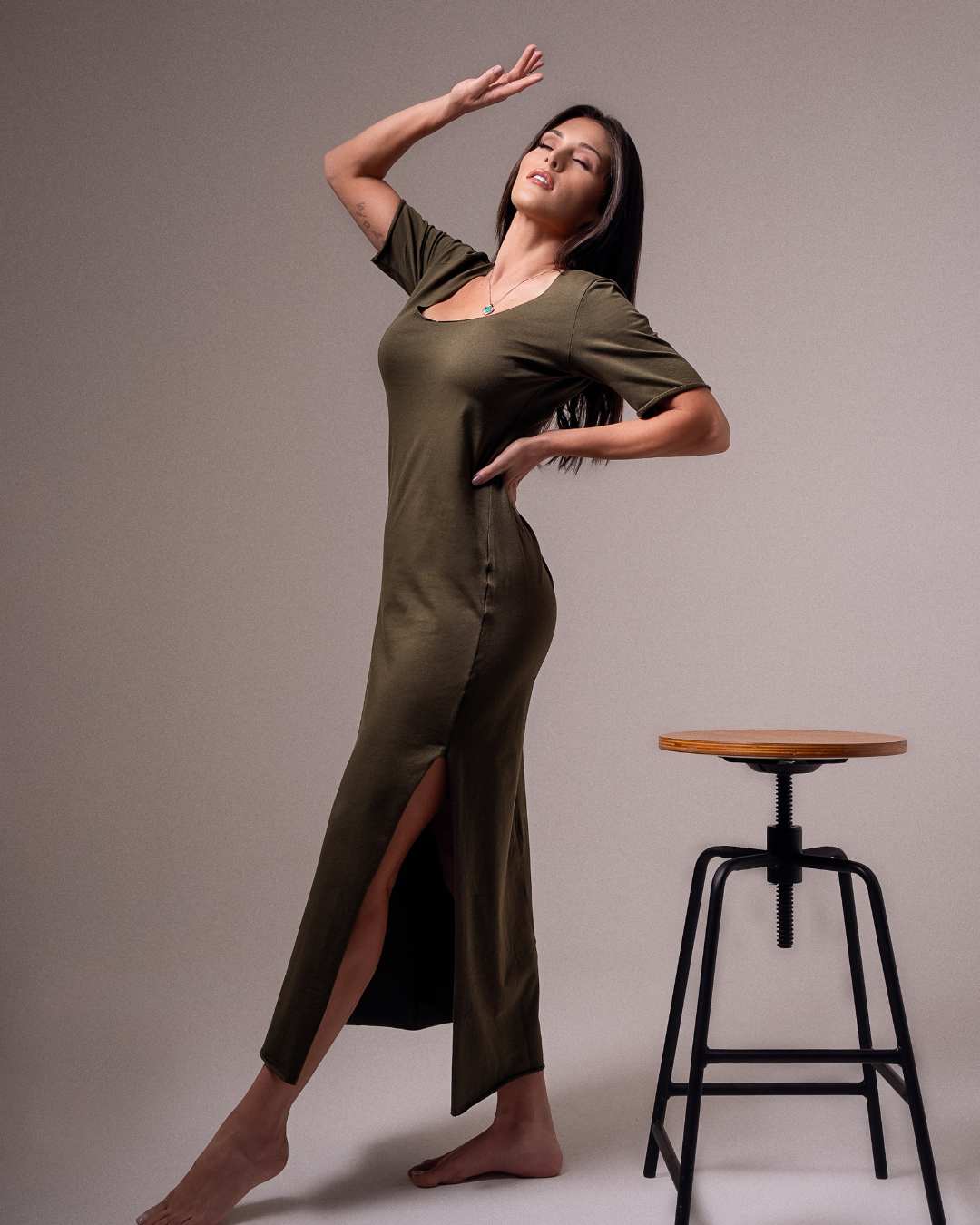 Vestido Lavinia Verde - LEVEZA