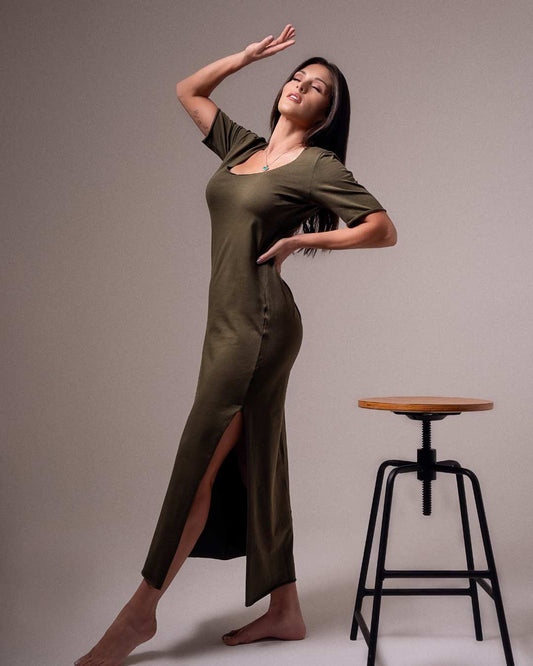 Vestido Lavinia Verde - LEVEZA